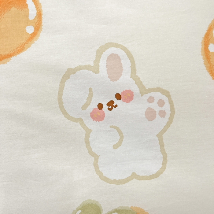 91家纺网 家纺一手货源 找家纺 恩泽 2024新款ins风全棉单品枕套 橘色心情