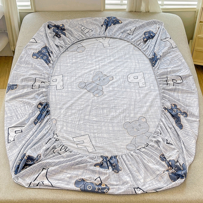 91家纺网 家纺一手货源 找家纺 恩泽 2024新款ins风全棉单品床笠 可比乐园