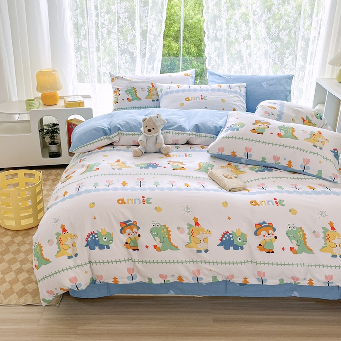 91家纺网 家纺一手货源 找家纺 世爵 2024新款12868全棉印花单品被套巴比龙