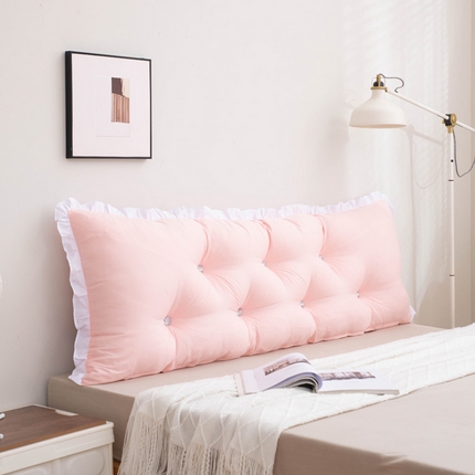 91家纺网 家纺一手货源 找家纺 美达人 2024新款水洗棉白色花边靠背 莫兰迪-玉