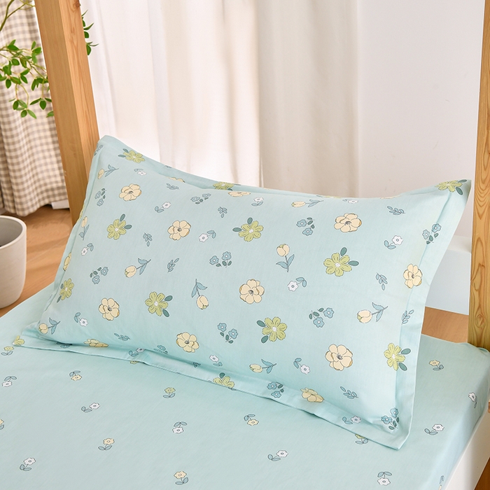 91家纺网 家纺一手货源 找家纺 乐旗家纺 2024新款13372小清新床单款-床笠款-三件套-六件套 花漫漫