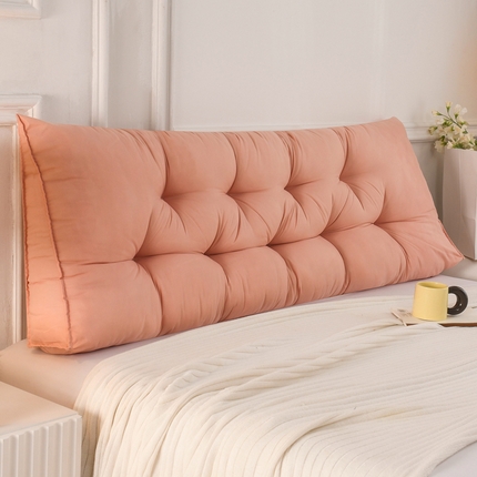 91家纺网 家纺一手货源 找家纺 （总）碧尔家居 2025新款床上靠枕三角靠背榻榻米软包学生宿舍加高护腰靠垫简约加高双排扣