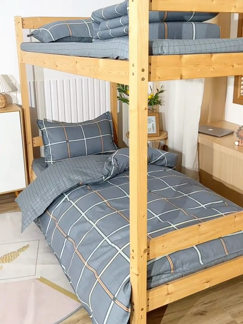 91家纺网 家纺一手货源 找家纺 （总）2026新款宿舍上下铺12868纯棉三件套