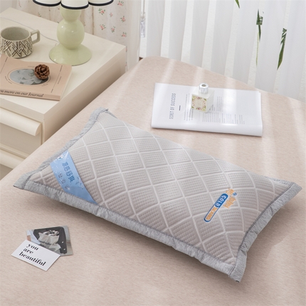 91家纺网 家纺一手货源 找家纺 （总）织布人 2024新款荞麦枕夏季凉感刺绣荞麦枕茶香枕颈椎枕透气午睡枕头枕芯