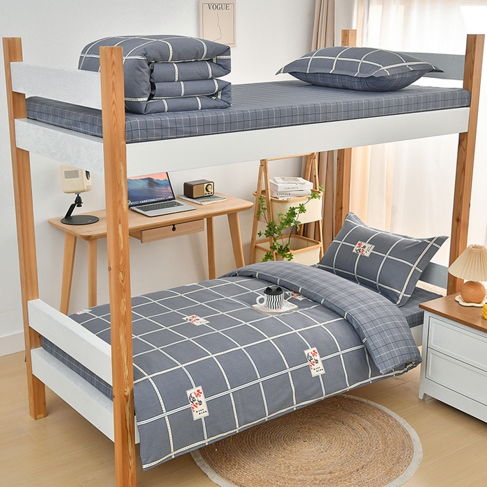 91家纺网 家纺一手货源 找家纺 乐旗家纺 2024新款13372床单款三件套 金榜题名-灰