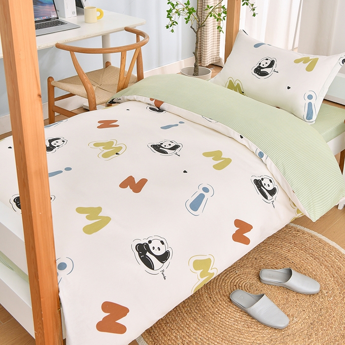 91家纺网 家纺一手货源 找家纺 乐旗家纺 2024新款13372小清新床单款-床笠款-三件套-六件套 爱宝乐园