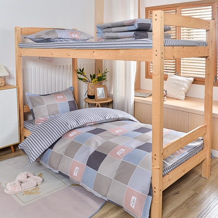 91家纺网 家纺一手货源 找家纺 （总）2026新款宿舍上下铺12868纯棉三件套