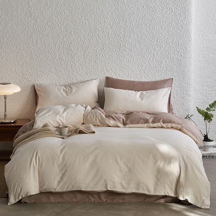 91家纺网 家纺一手货源 找家纺 （总）三朵家纺 2024新款浮雕提花水洗棉四件套-场景二