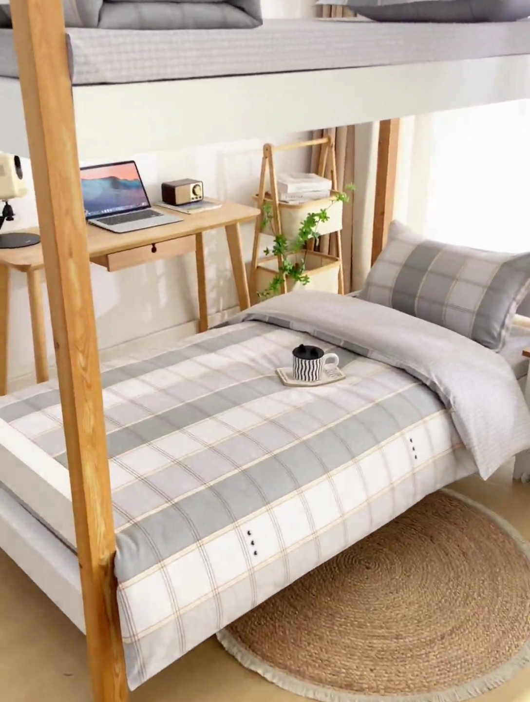 91家纺网 家纺一手货源 找家纺 乐旗家纺 2024新款13372床单款三件套 闲趣-灰