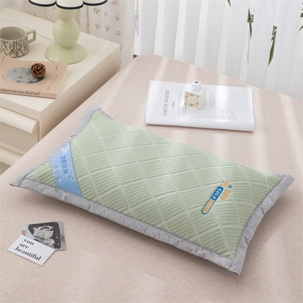 91家纺网 家纺一手货源 找家纺 （总）织布人 2024新款荞麦枕夏季凉感刺绣荞麦枕茶香枕颈椎枕透气午睡枕头枕芯