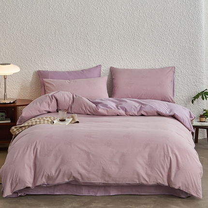 91家纺网 家纺一手货源 找家纺 （总）三朵家纺 2024新款浮雕提花水洗棉四件套-场景二