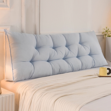 91家纺网 家纺一手货源 找家纺 （总）碧尔家居 2025新款床上靠枕三角靠背榻榻米软包学生宿舍加高护腰靠垫简约加高双排扣