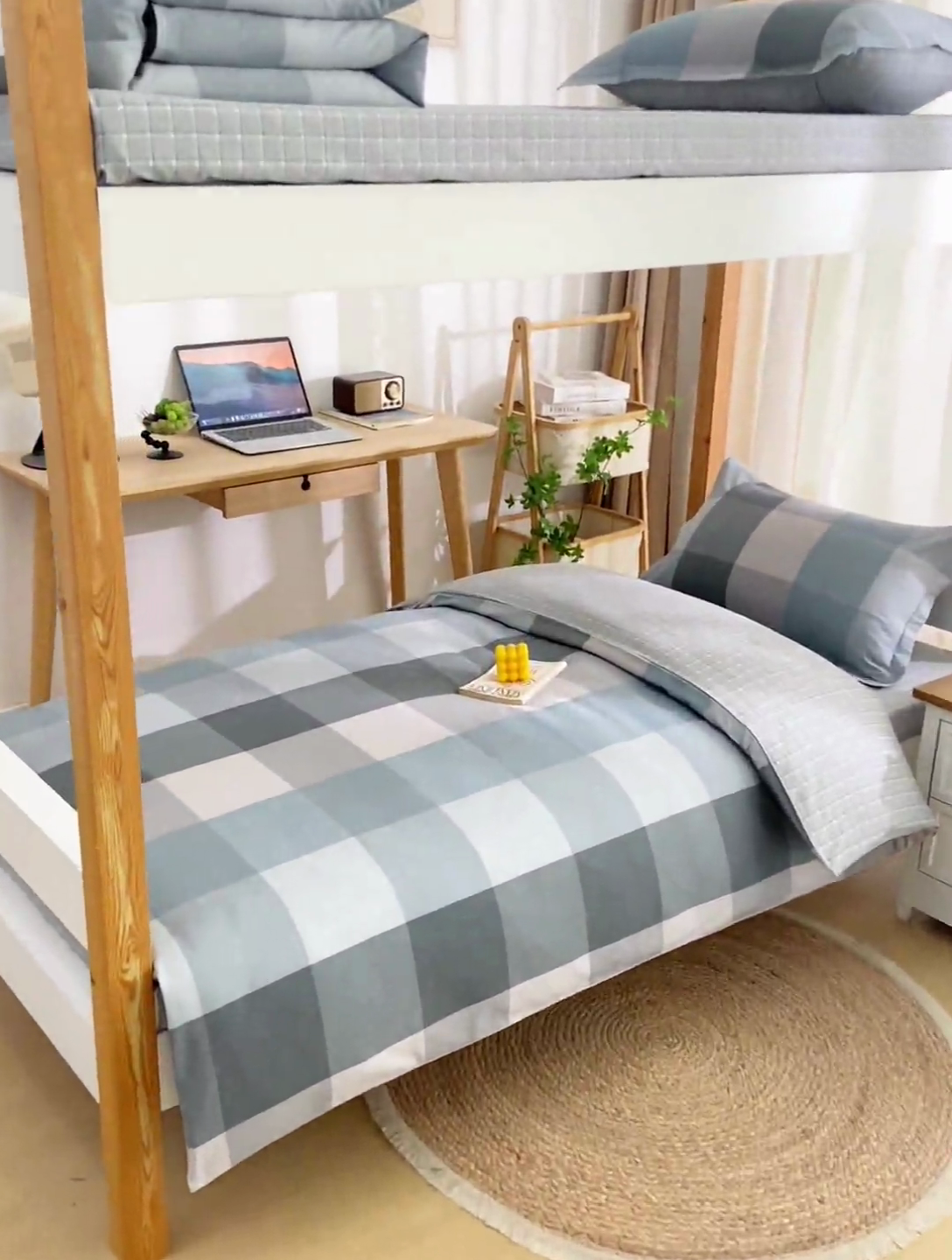 91家纺网 家纺一手货源 找家纺 乐旗家纺 2024新款13372床单款三件套 摩卡格调