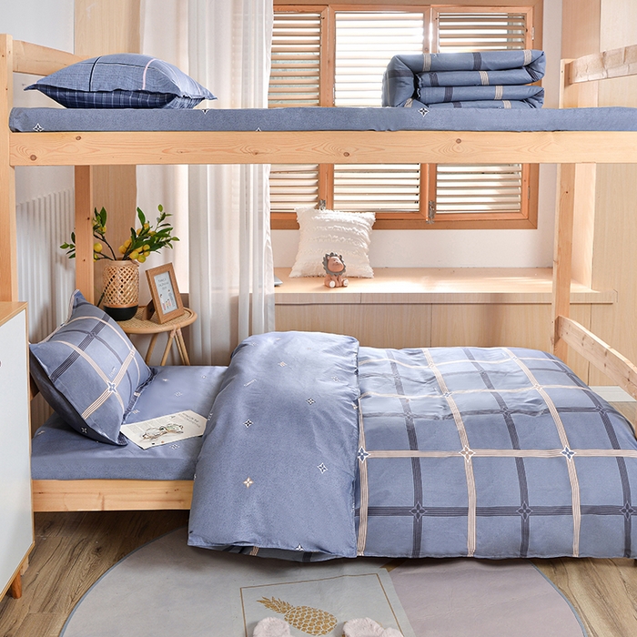 91家纺网 家纺一手货源 找家纺 （总）2026新款宿舍上下铺12868纯棉三件套