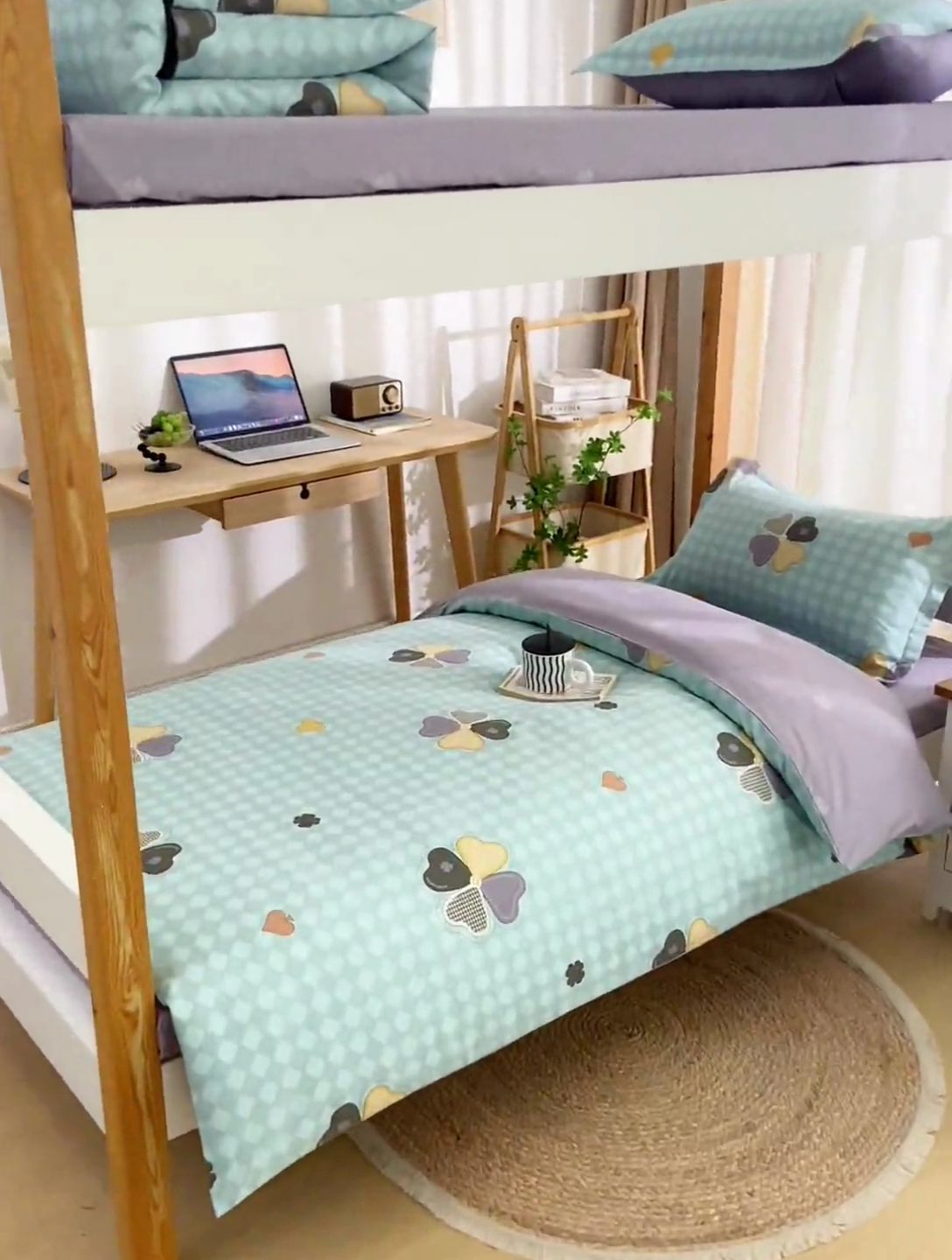 91家纺网 家纺一手货源 找家纺 乐旗家纺 2024新款13372床单款三件套 花香