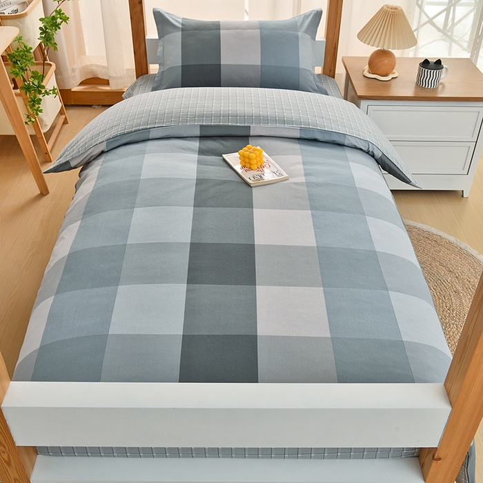 91家纺网 家纺一手货源 找家纺 乐旗家纺 2024新款13372床单款三件套 摩卡格调