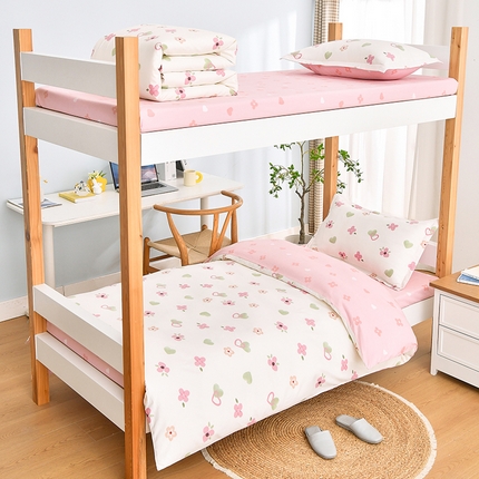 91家纺网 家纺一手货源 找家纺 （总）乐旗家纺 2024新款13372小清新床单款-床笠款-三件套-六件套