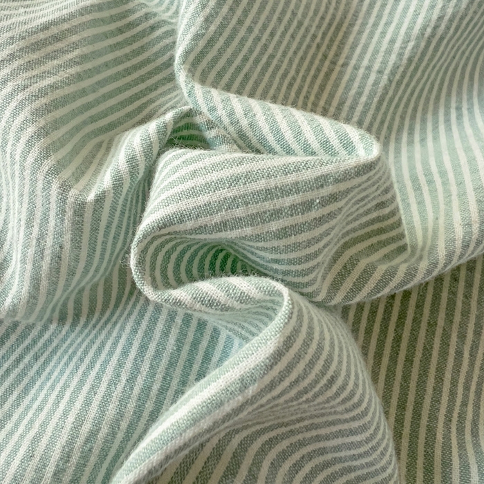 91家纺网 家纺一手货源 找家纺 呗旺鹿 2024新款A类40支全棉色织水洗棉四件套全棉四件套纯棉四件套无印风 时尚简约绿