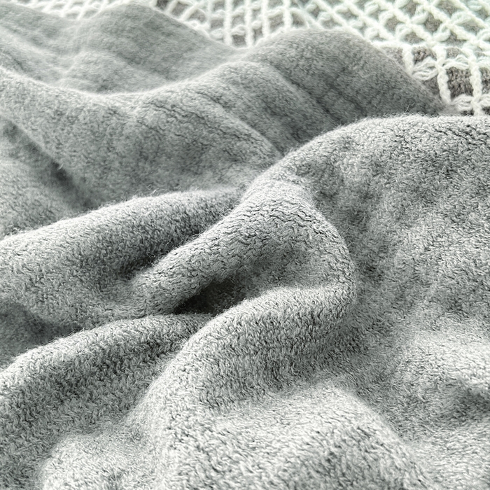 91家纺网 家纺一手货源 找家纺 苏艺针织盖毯 2024新款针织流苏华夫格毛毯 丝雾棕