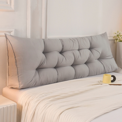 91家纺网 家纺一手货源 找家纺 （总）碧尔家居 2025新款床上靠枕三角靠背榻榻米软包学生宿舍加高护腰靠垫简约加高双排扣