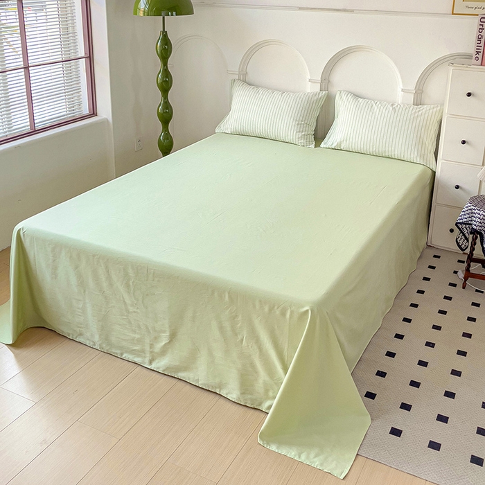 91家纺网 家纺一手货源 找家纺 （总）呗旺鹿 2024新款A类40支全棉色织水洗棉四件套全棉四件套纯棉四件套无印风