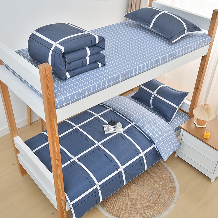 91家纺网 家纺一手货源 找家纺 乐旗家纺 2024新款13372床单款三件套 大帅格