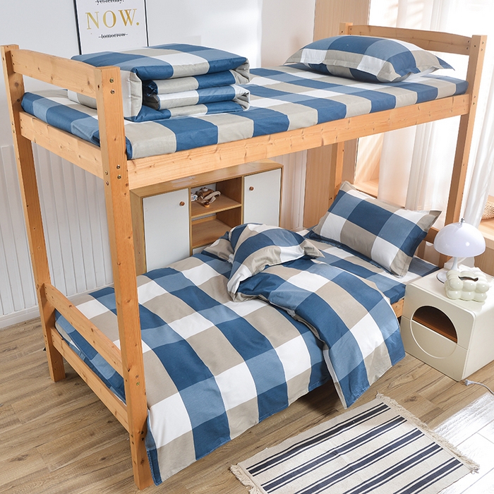 91家纺网 家纺一手货源 找家纺 2026新款宿舍上下铺12868纯棉三件套 都市柔情