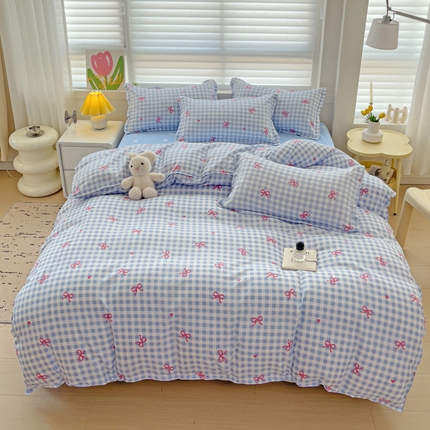 91家纺网 家纺一手货源 找家纺 （总）贝扬思家纺 2025新款亲肤棉印花四件套系列