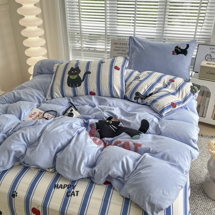 91家纺网 家纺一手货源 找家纺 （总）苏拉家居 2024新款毛巾绣双面四件套