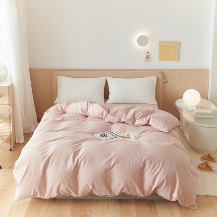 2024新款40s全棉透气亲肤双层纱四件套单品系列-单被套 浅灰玉