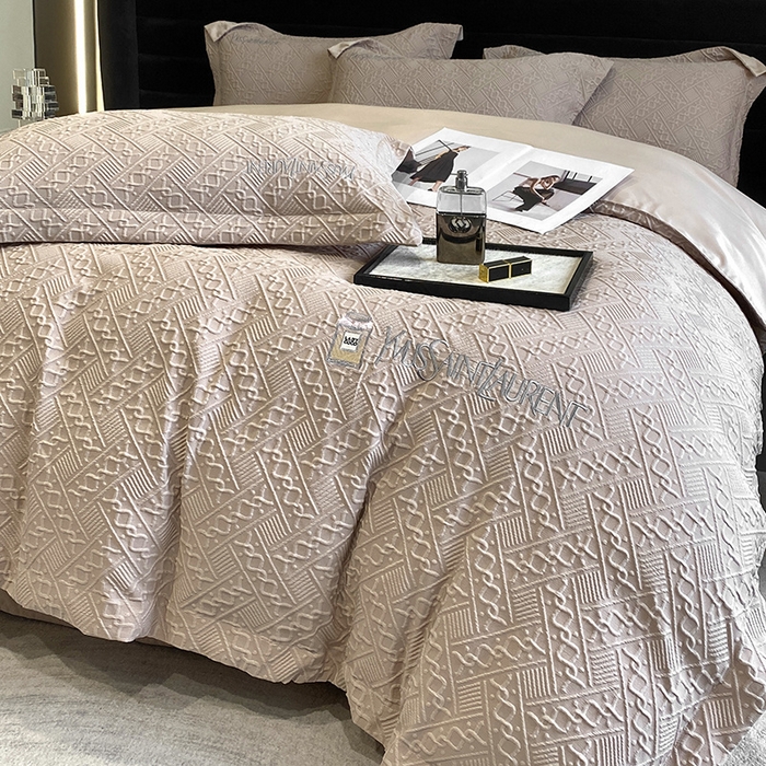 91家纺网 家纺一手货源 找家纺 优悦 2024新款时尚提花四件套-卡乐 卡乐-香槟