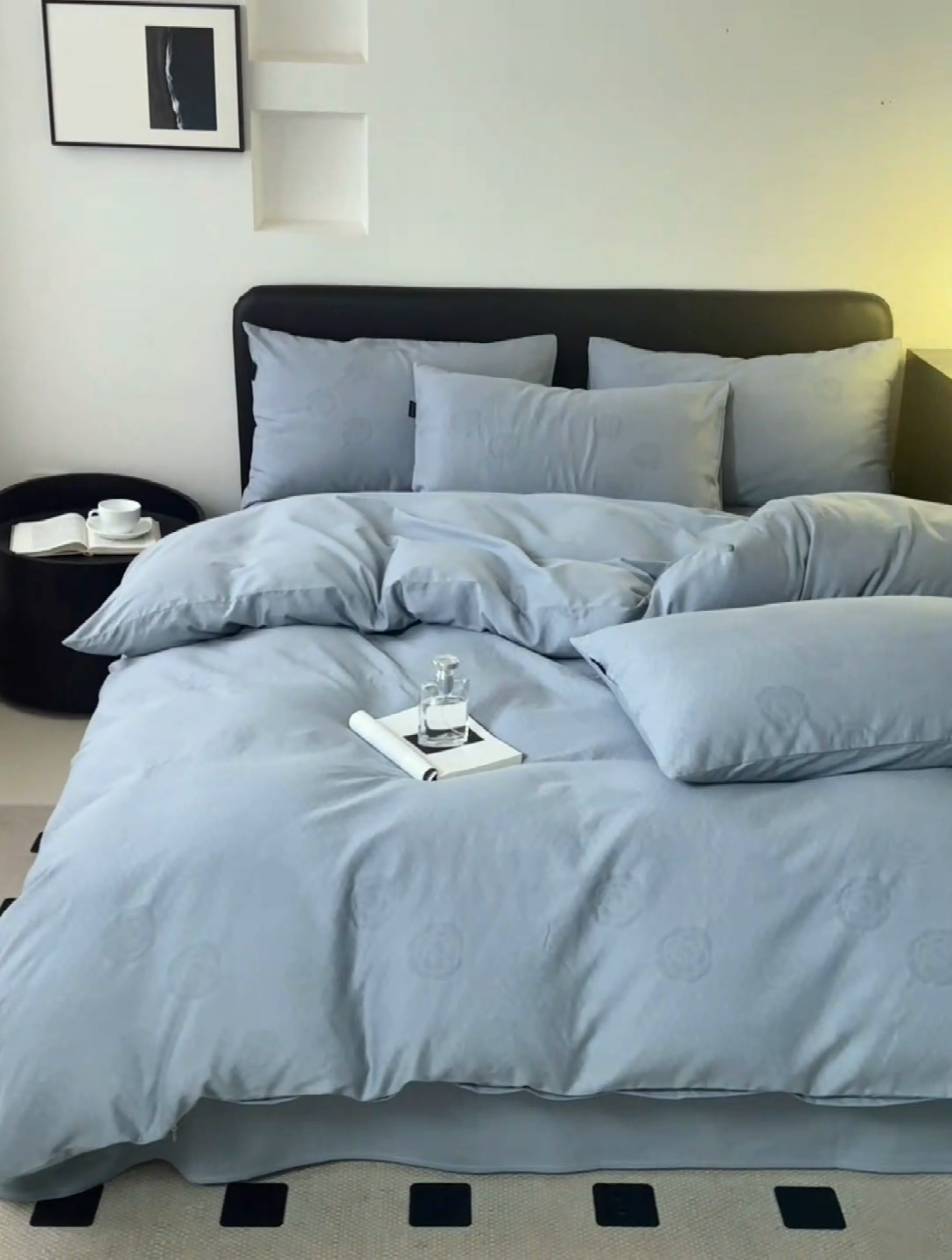 91家纺网 家纺一手货源 找家纺 优彩 2025新款A类全棉提花三层纱四件套 巴洛克雾兰