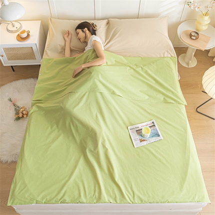 91家纺网 家纺一手货源 找家纺 （总）佳汐蓝 2024新款全棉纯色双拼睡袋