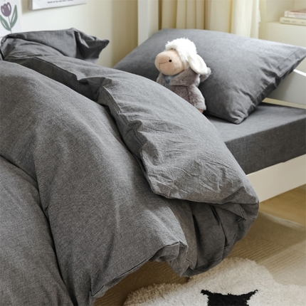 91家纺网 家纺一手货源 找家纺 （总）北欧良品 新款A类色织水洗棉学生三件套床套款