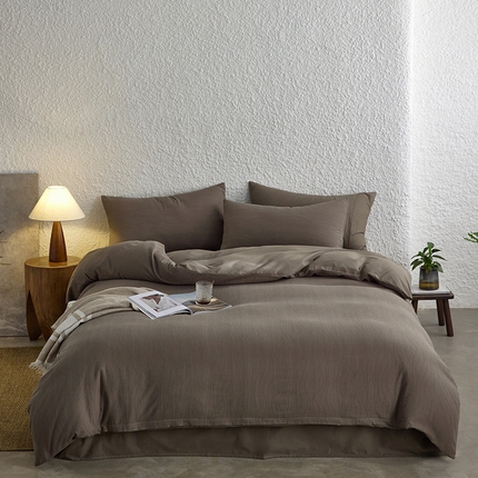 91家纺网 家纺一手货源 找家纺 眠博士 2024新款全棉美拉德套件--系列八 追忆-陶泥