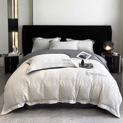 91家纺网 家纺一手货源 找家纺 （总）优悦 2024新款时尚提花四件套-卡乐