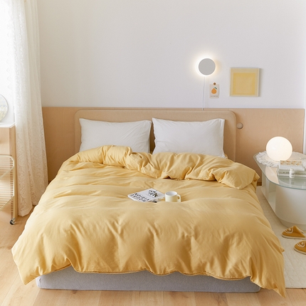 91家纺网 家纺一手货源 找家纺 （总）2024新款40s全棉透气亲肤双层纱四件套单品系列-单被套