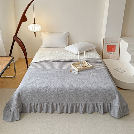 91家纺网 家纺一手货源 找家纺 （总）源舜家纺 2025新款全棉色织拼接款床盖 