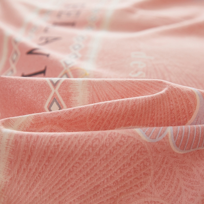 91家纺网 家纺一手货源 找家纺 雲归梦 2024秋冬新款加厚全棉多规格四件套杉杉恋曲 粉