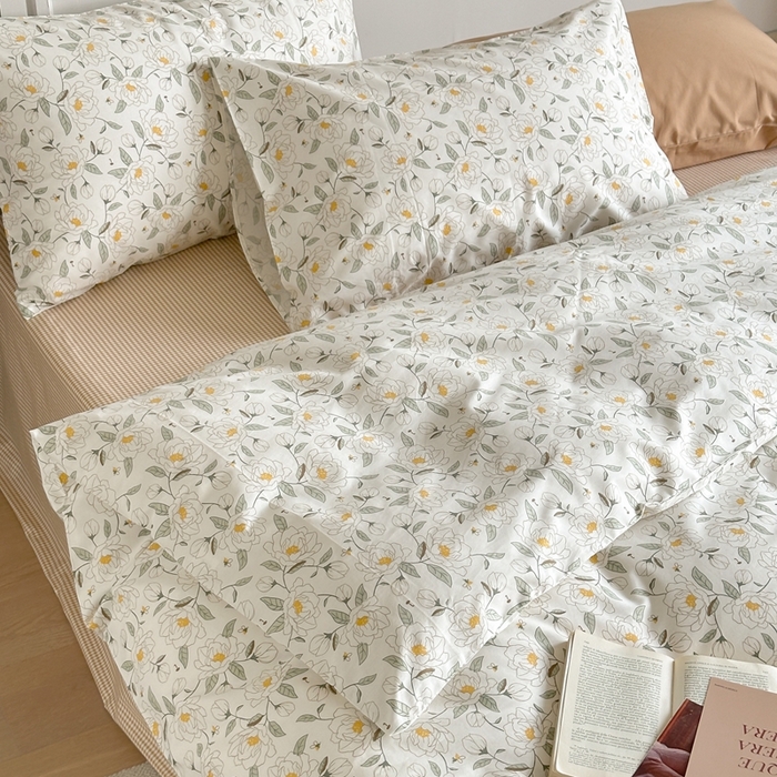 91家纺网 家纺一手货源 找家纺 棉眠 2024新款40支AB版全棉印花四件套 姑苏