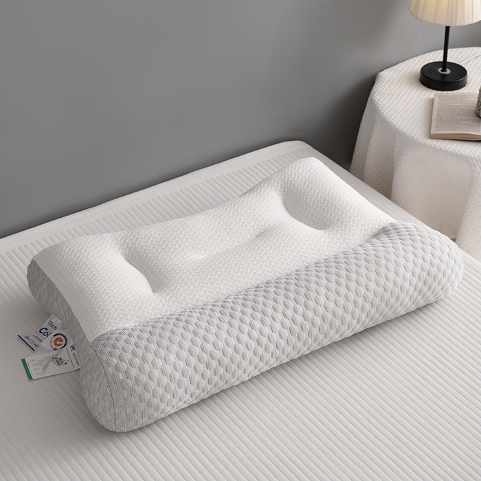 91家纺网 家纺一手货源 找家纺 爱来伊家 2024新款冰豆豆夏季枕芯反牵引枕48*74cm 牵引枕-灰