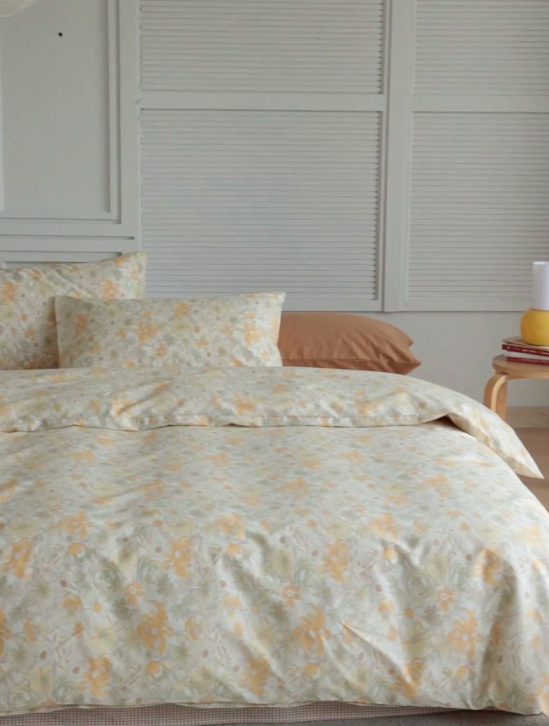 91家纺网 家纺一手货源 找家纺 棉眠 2024新款40支AB版全棉印花四件套 玉海棠