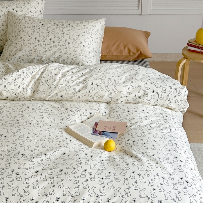 91家纺网 家纺一手货源 找家纺 棉眠 2024新款40支AB版全棉印花四件套 布卡