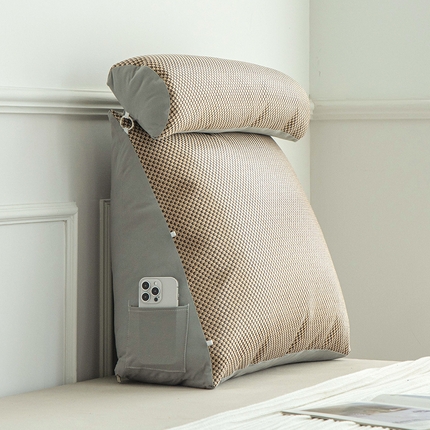 91家纺网 家纺一手货源 找家纺 （总）爱妮灵蚊帐 2024新款冰丝藤席床头靠垫软包夏天床上靠背靠枕宿舍枕头护腰孕妇枕