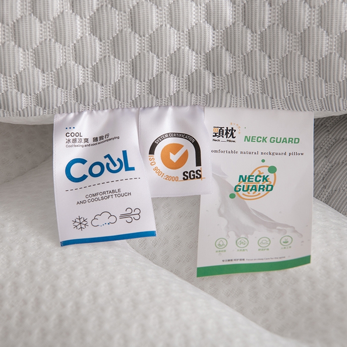 91家纺网 家纺一手货源 找家纺 爱来伊家 2024新款冰豆豆夏季枕芯反牵引枕48*74cm 牵引枕-灰