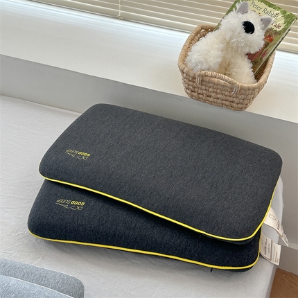 91家纺网 家纺一手货源 找家纺 伟邦枕芯 2024新款高端生物基儿童0压记忆枕枕头枕芯 黑色低款50×30cm/只