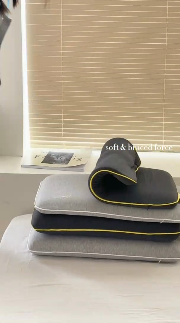 91家纺网 家纺一手货源 找家纺 伟邦枕芯 2024新款高端生物基儿童0压记忆枕枕头枕芯 灰色低款50×30cm/只