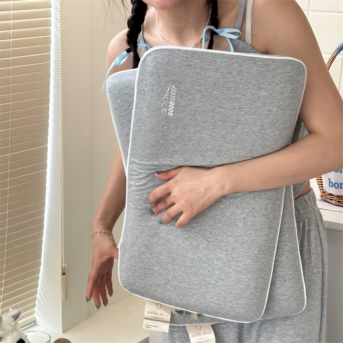 91家纺网 家纺一手货源 找家纺 伟邦枕芯 2024新款高端生物基儿童0压记忆枕枕头枕芯 灰色低款50×30cm/只