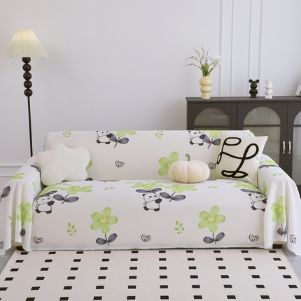 91家纺网 家纺一手货源 找家纺 沐沐家纺 2026新款冰丝沙发巾 瑾色