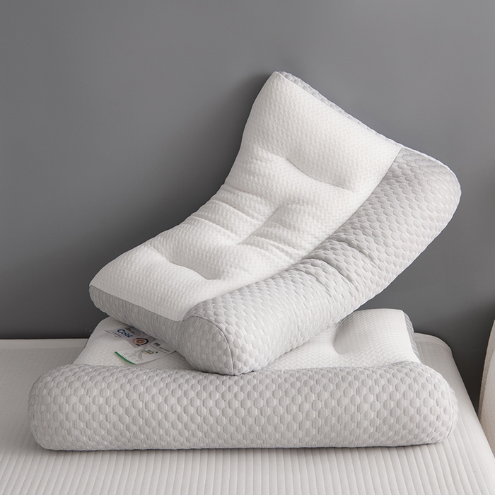 91家纺网 家纺一手货源 找家纺 爱来伊家 2024新款冰豆豆夏季枕芯反牵引枕48*74cm 牵引枕-灰